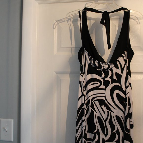 Funky Zebra Print Halter Dress - Picture 4 of 5